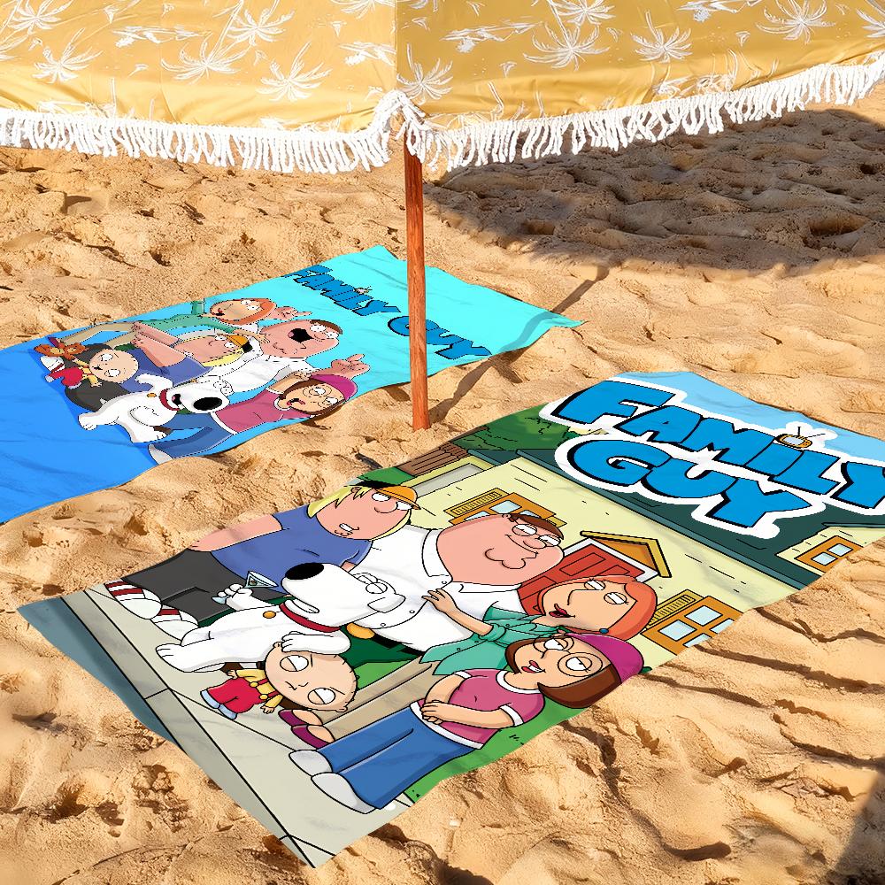 Cartoon F-Family G-Guy Towel Soft Pool Gift For Travel Gym Shower Camping Quick Dry Sports Large Beach Towels