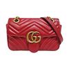 [Pre-Owned] GG Marmont Matelassé Mini Bag 'Red' - Very Good #1PA9M3E