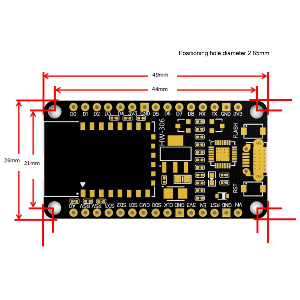 Nodemcu Lua V2.1 ESP8266 ESP-12F WIFI Development Board Micro USB- CH9102X Blackboard with FLASH Button And RST Button