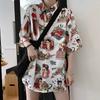 Printed Women's Shirt-fashionable Button Design-loose Casual Shirt