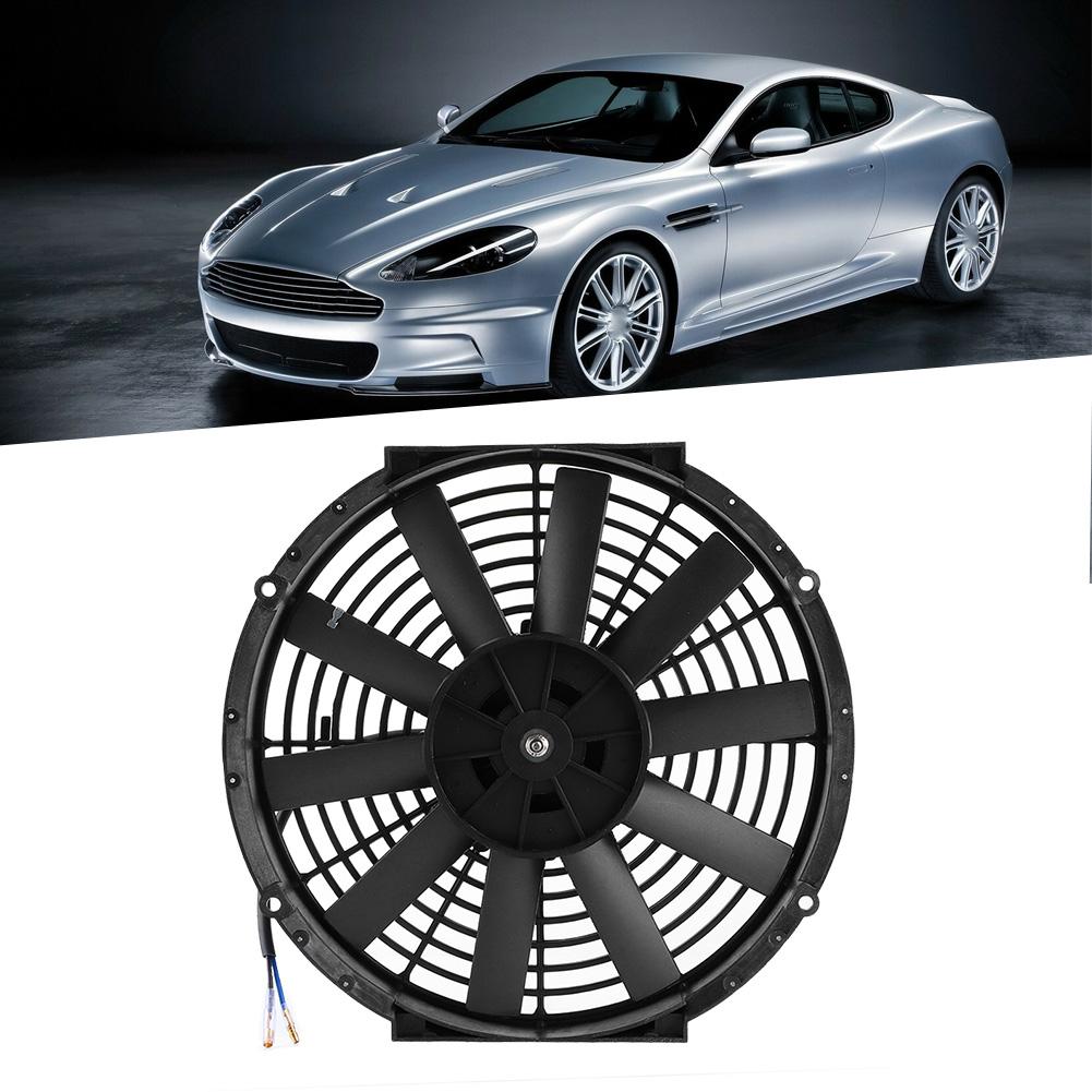 12in Pull Push Car Radiator Fan Engine Bay Cooling with Mounting Kit Auto Modified Parts