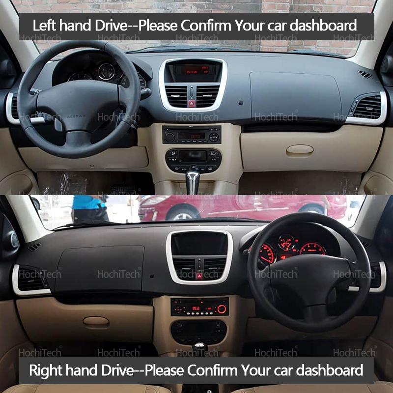 Für Peugeot 206 Plus + T31 2009 2010-2012 Auto Armaturenbrett Abdeckung Lichtschutzmatte Instrumentenbrett Abdeckung Matte Teppich Zubehör