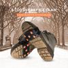 5-Stud Climbing Crampons Anti Slip Alloy Steel Spikes High-Tension TPE Snow Ice Claw Shoe Cover for Hiking Mountaineering Unisex