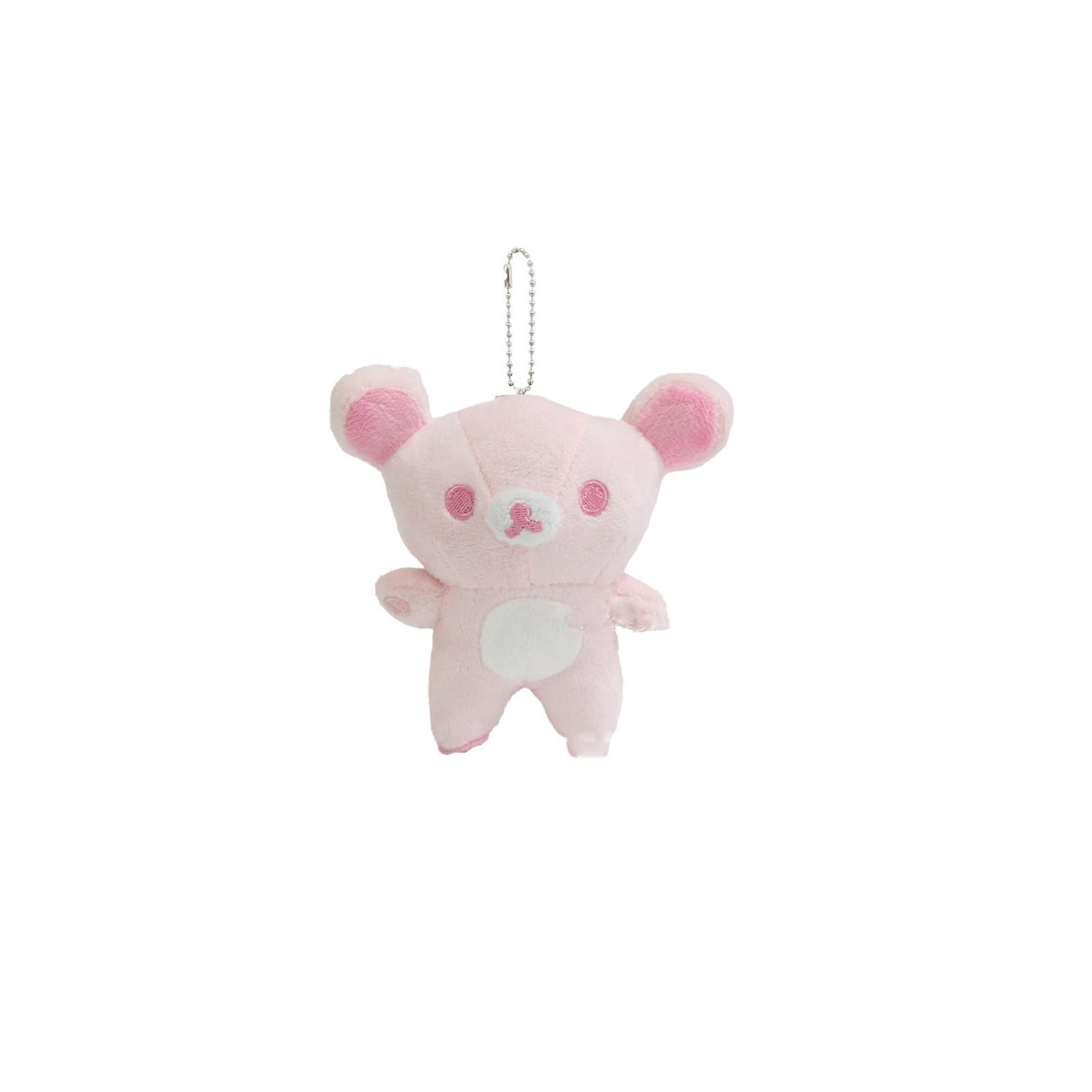 

Cute Cartoon Teddy Bear Plush Toy Bear Basic Doll Bag Keychain Pendant Gift One Size розовый