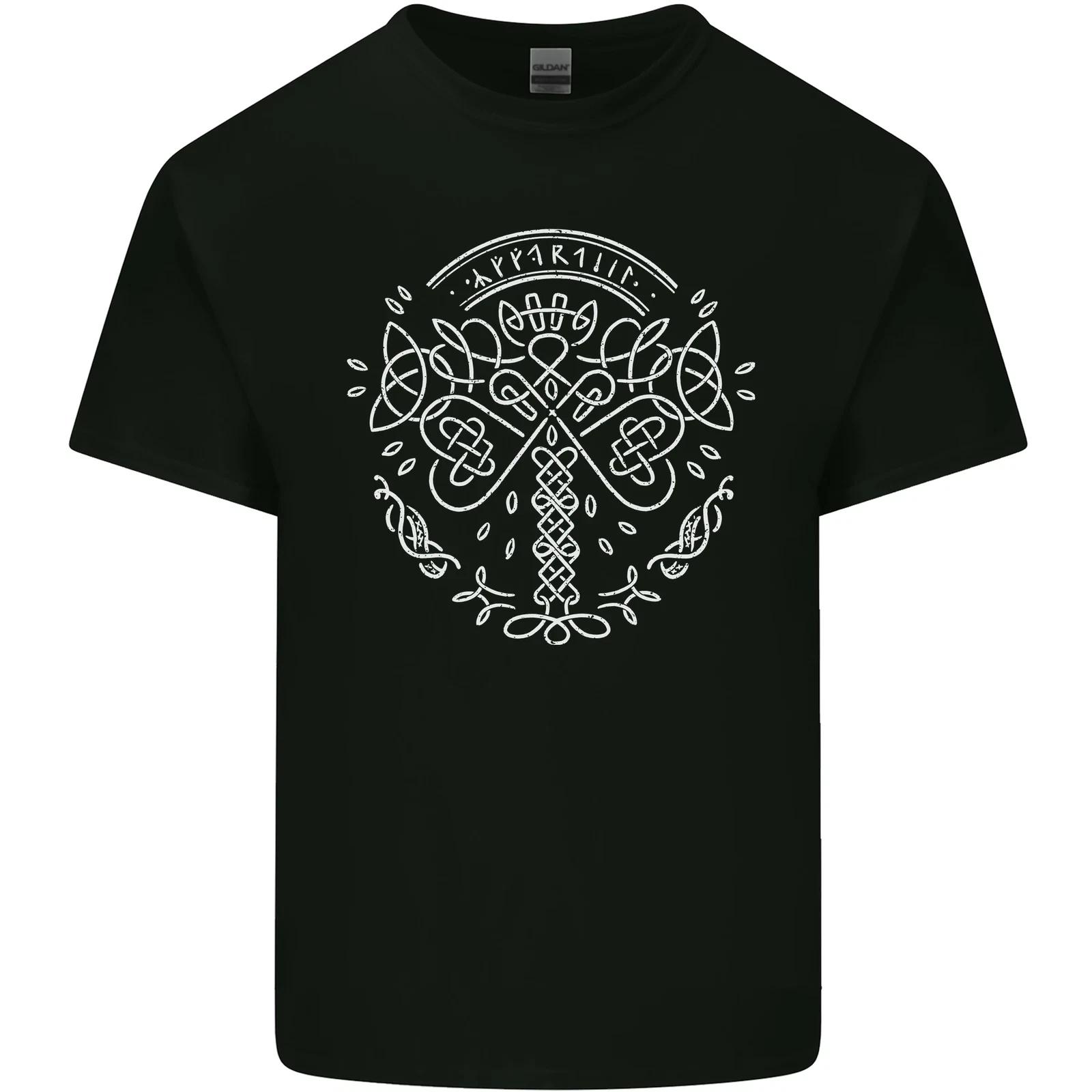 

Viking Yggdrasil Tree Norse Mythology Thor Kids T-Shirt Childrens S
