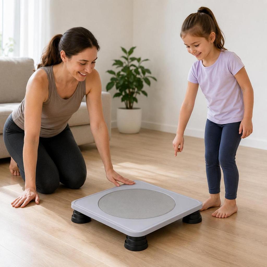 Mini-Trampolin für Kinder Tragbar Indoor Rechteckig Kinder Sprungmatte