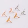 Personality Metal Stud Earrings Small Flying Dragon Stud Earrings Vintage Dragon Earrings  Daily