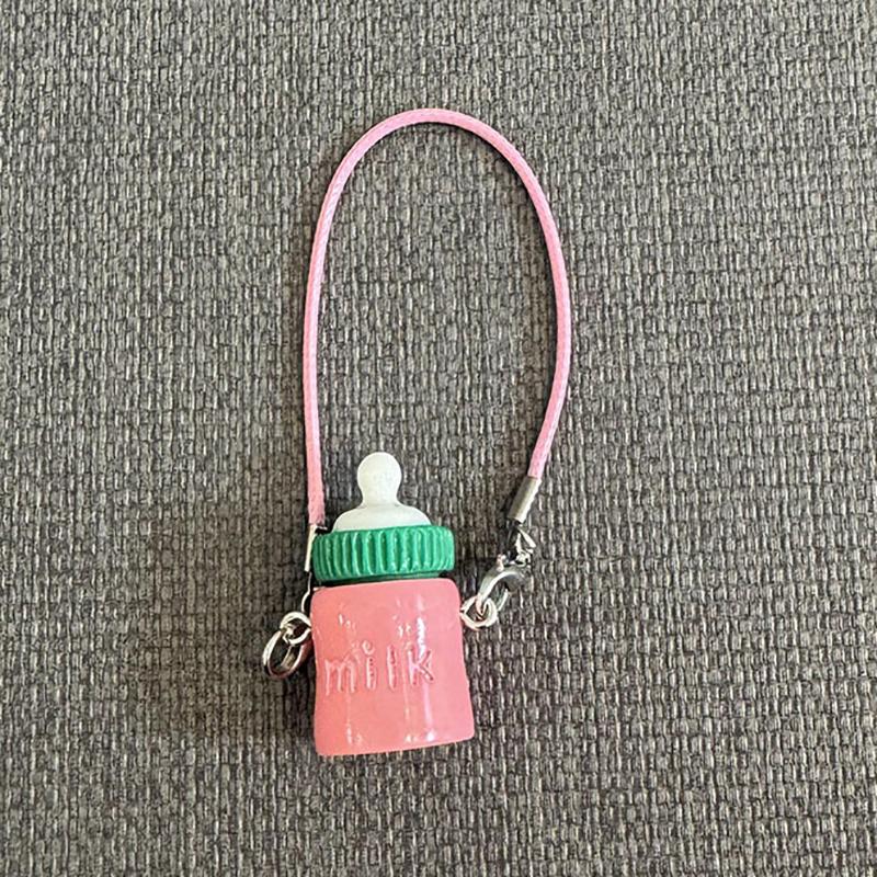 Creative  Miniature Water Cup Pendant Charms For Doll Neck Decoration Cute Mini Milk Bottle Model Plush Doll Accessories