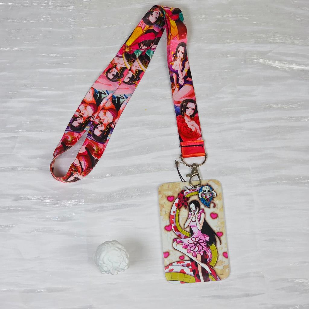 Anime Cartoon Credential Holder Keychains Neck Lanyard For Pass Card Anime Credit Card Holder Keychain Straps