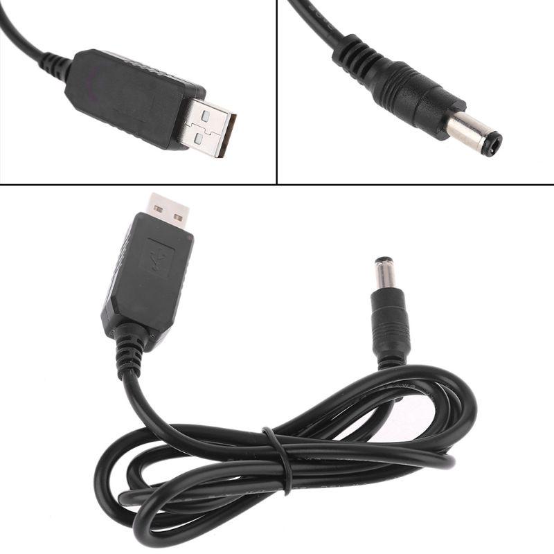 Adjustable Voltage Step Up Universal QC3.0 USB To for DC 12V 1.5A 5.5x2.1mm Cable Power Boost Line For WiFi Router LED S