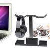 10.2in Height Headset Stand for Head Phone Holder Solid Base Supporting Bar for Most Headphone Size Solid Material ABS F
