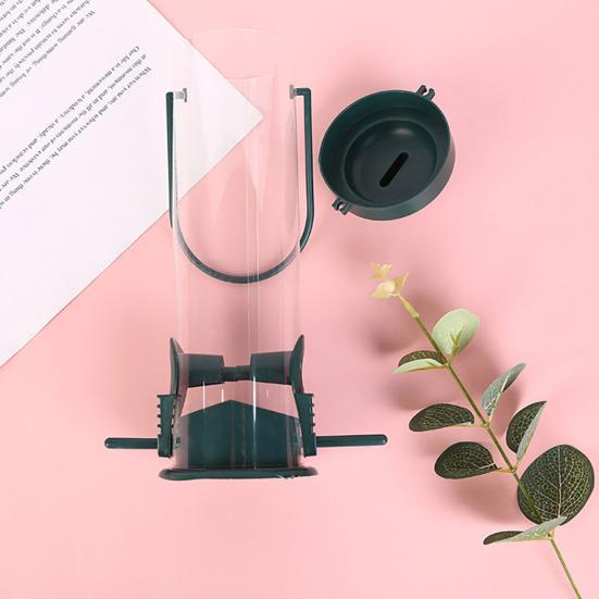 Outdoor Hanging Bird Feeder Hummingbird Food Holder Transparent Large Capacity Easy To Refill Wild Bird Feeder