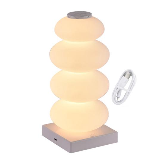 Candy Gourd LED Desk Lamp Touch Control USB Powered Rechargeable Colorful RGB Table Light