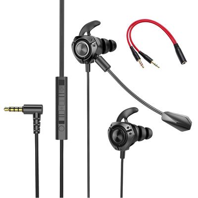 Gaming Earphones with for Gaming Remote for Microphone Mute Compatible with Switch Microphone, Wired, 3.5mm, Skype, Zoom, In-Ear, Headset, Wired,