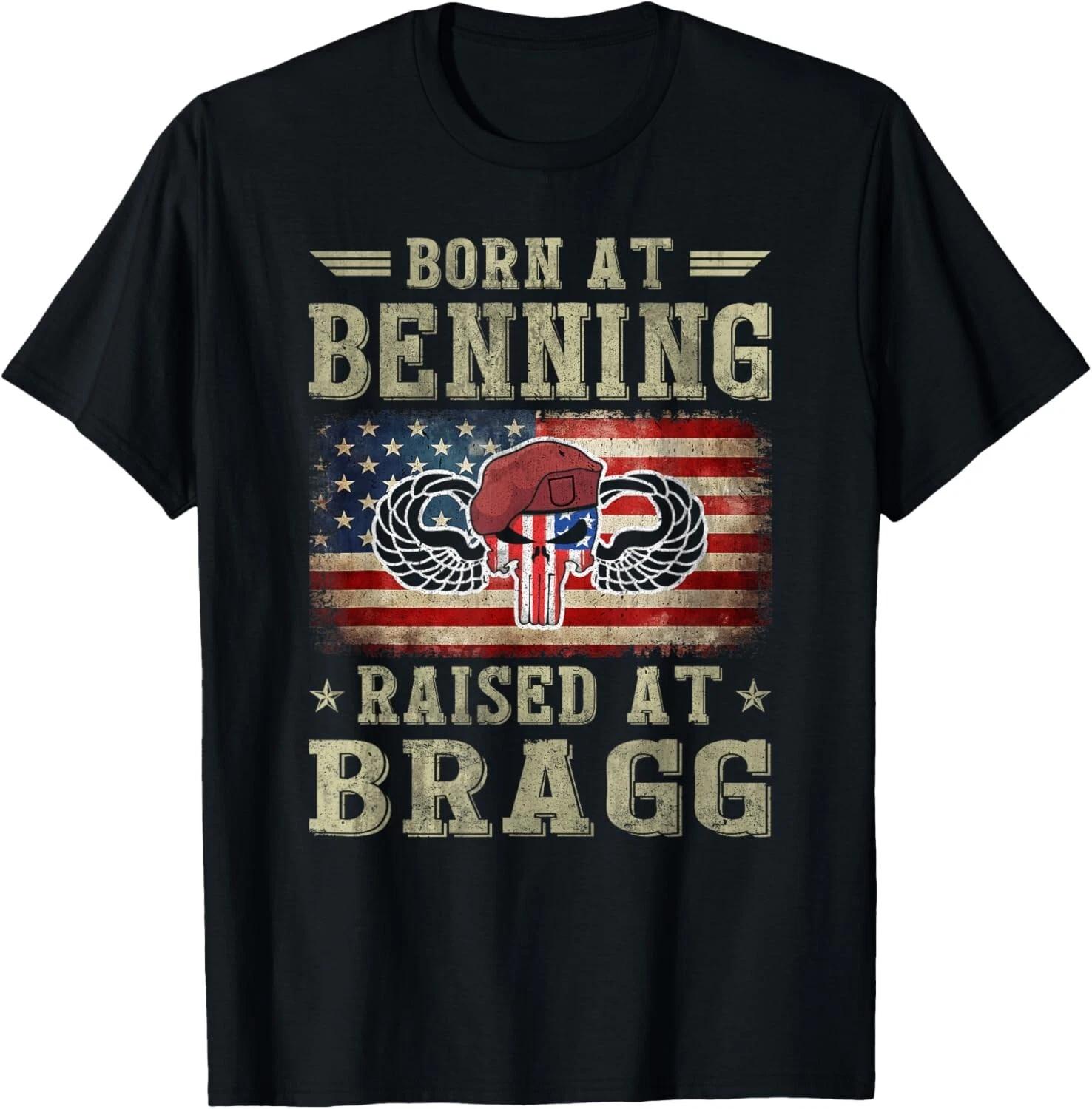 Born At Ft Benning Raised Fort Bragg Airborne Veterans Day Gift Unisex T-Shirt M