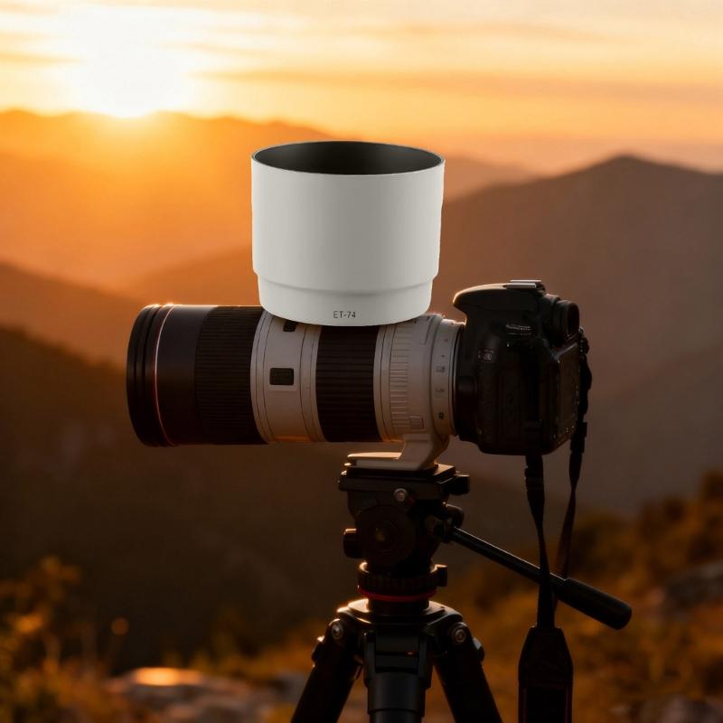 ET74 Replacement Bayonets Mount Lens Hoods Camera Lens Adapter for EF 70-200mm f/4L IS EF 70-200mm f/4L Lens