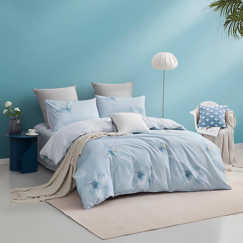 Luolai Floating Life Ink Fragrance Cotton Bedding Set
