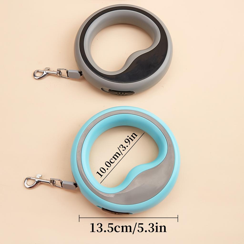 Retractable Dog Lead Heavy-Duty Extendable Dog Leads Strong Nylon Tape Leash One-Handed Brake Lock Tangle-Free Design for Small