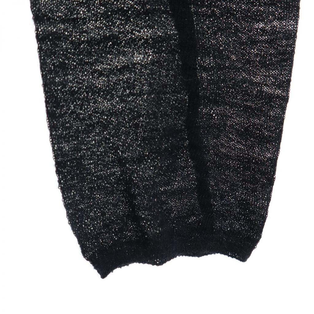 SEE BY CHLOE Long Sleeve Alpaca Blend Sheer Sweater USA 2 Black Knit Women Used