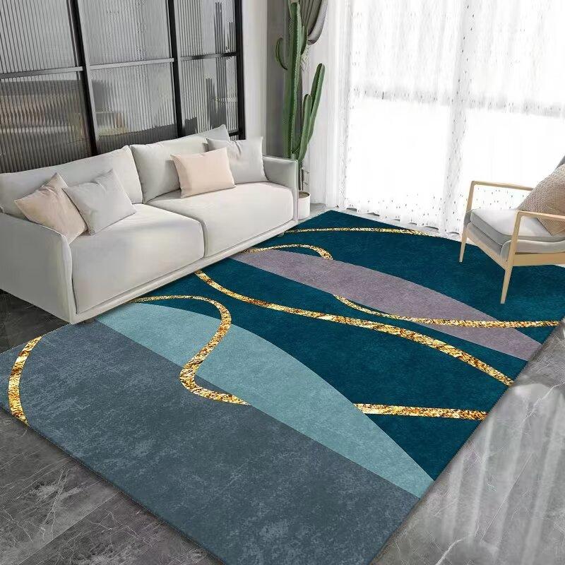 Luxury Gold Easy Cleaning Bedroom Decor Rug Non-slip High-quality Washroom Floor Mat IG Durable Living Room Carpet Skin-friendly
