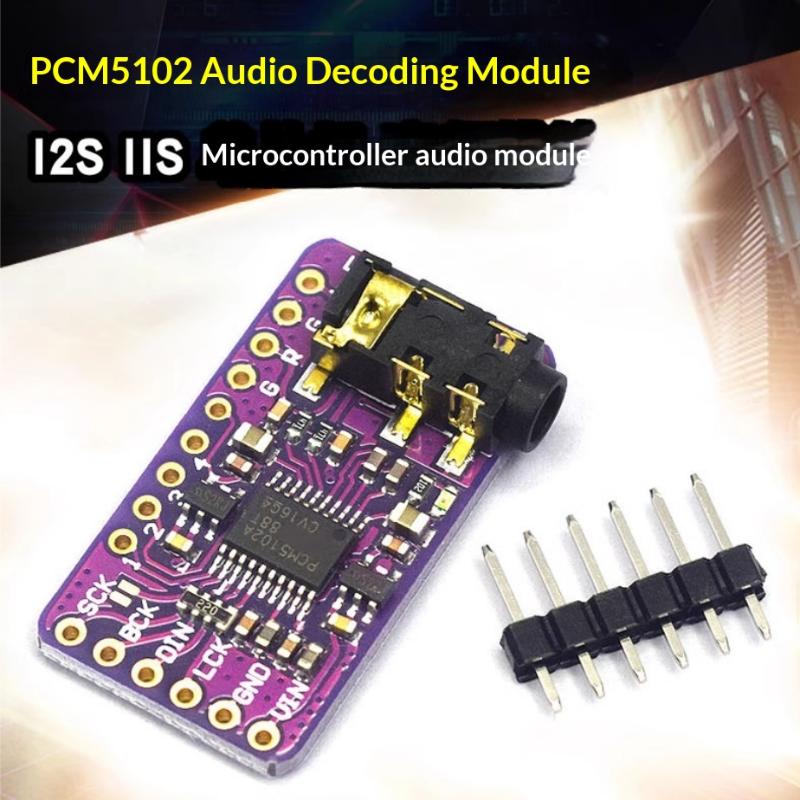 Pcm5102A Interface I2S Dac Decoder Gy-Pcm5102 I2S Player Module For Raspberry Pi Phat Format Board Digital Pcm5102 Audio Board
