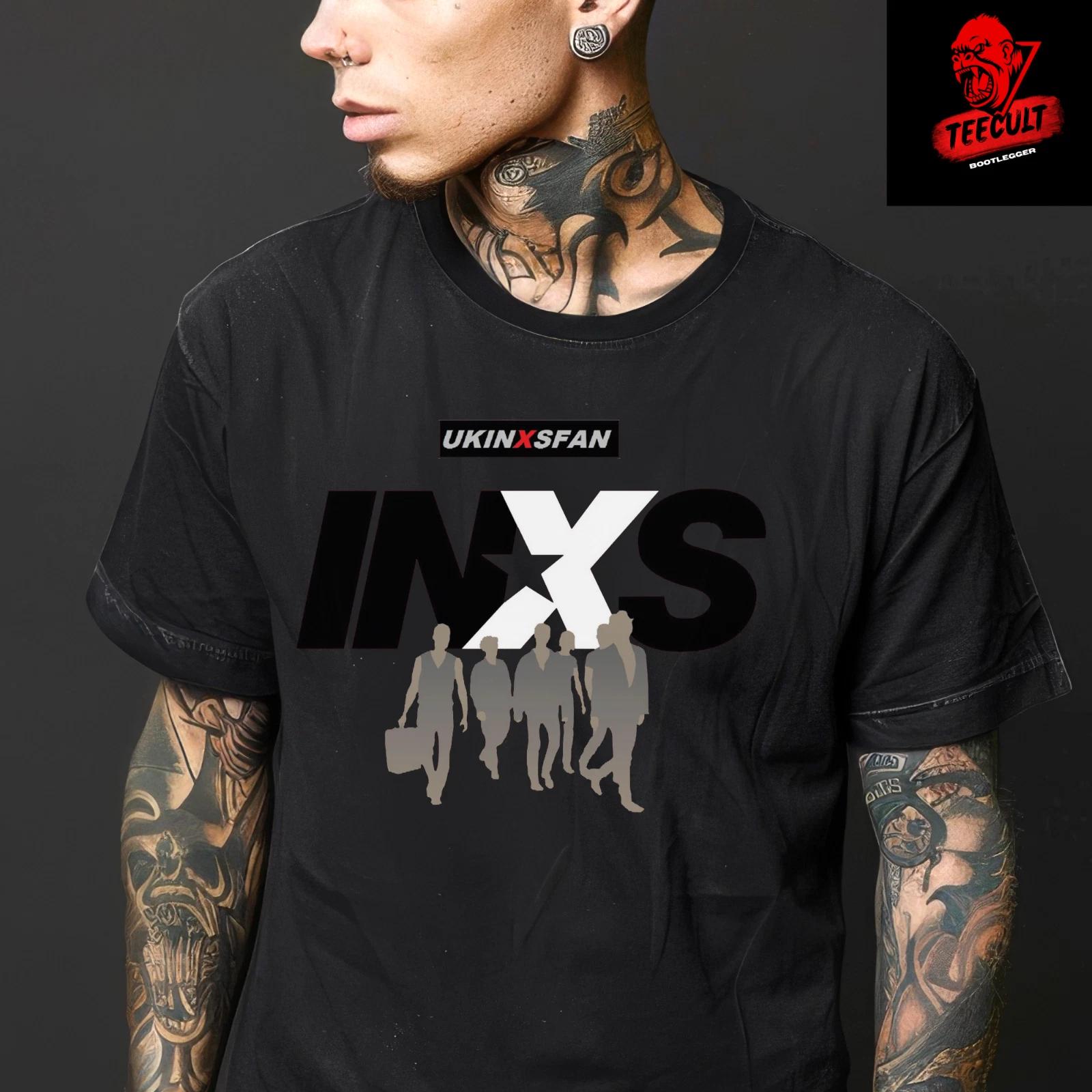 Men s and Women s T-shirts INXS Classic 80s Rock Band Unisex Cotton Premium L