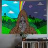 The BBig Lez SShowS Tapestry House Bedroom Living Bar Garden Microfiber Decoration Background Art Custom Banner