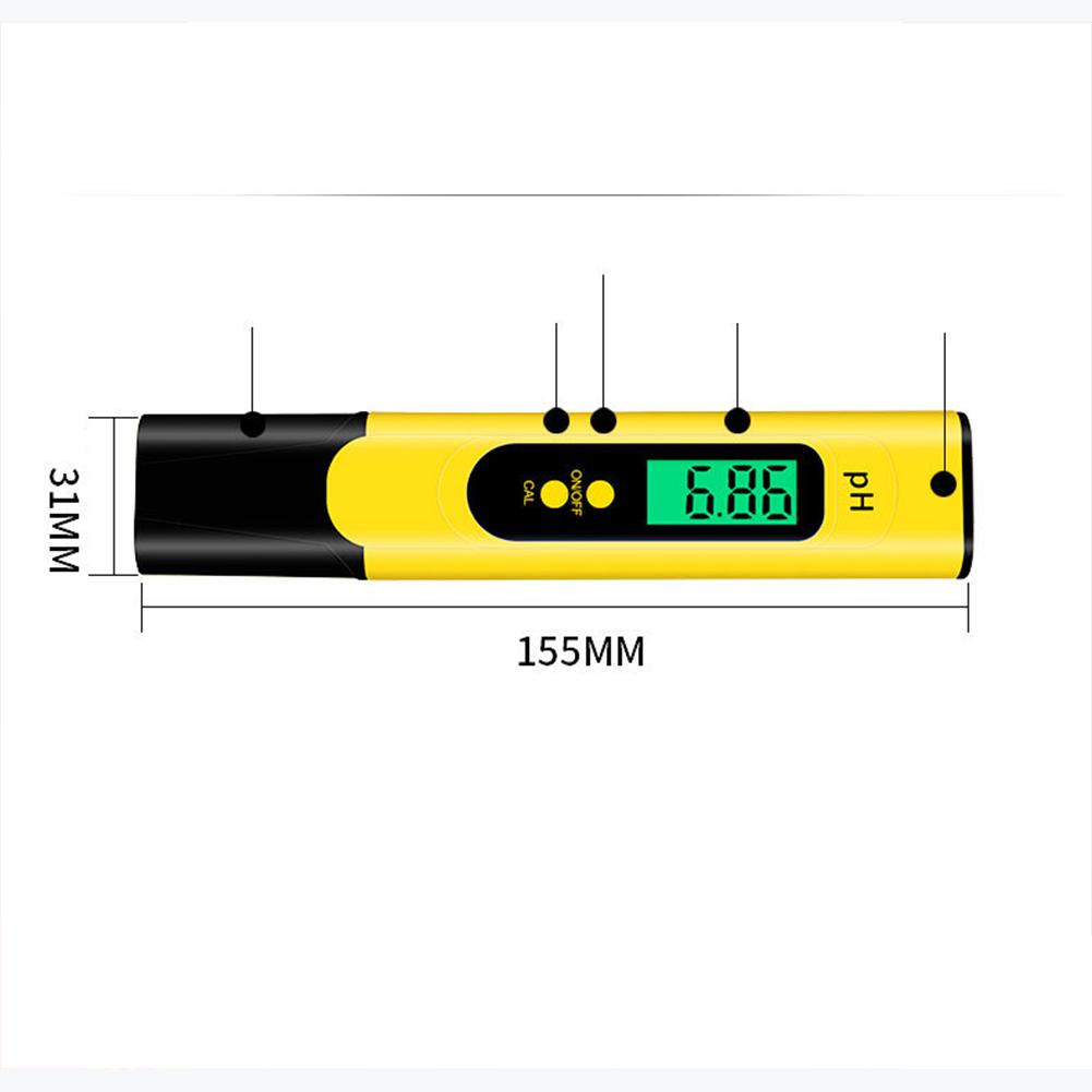 Backlit Ph Pen  Tester High-precision Portable Ph Meter Testing Instrument For Aquarium Fish Tanks