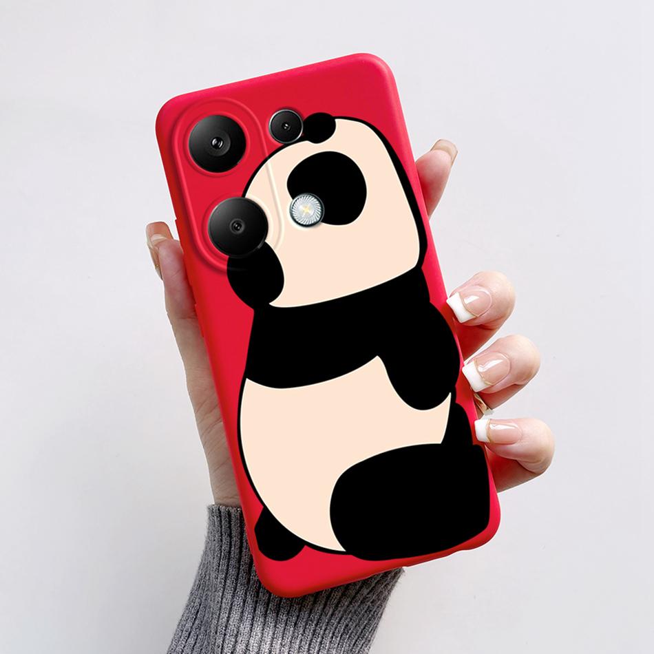 For Poco M6 Pro 4G Case Silicon Cover Soft Bumper for Xiaomi Poco M6 Pro M6Pro 4G Global Phone Cases M 6 Pro Cartoon TPU Shells