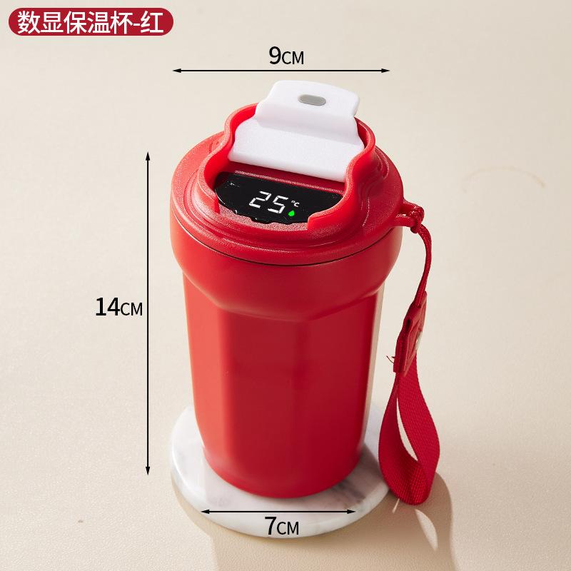 High Value Coffee Cup 316 Stainless Steel Thermal Insulation Cup Portable Outdoor Accompanying Rope Car Cup