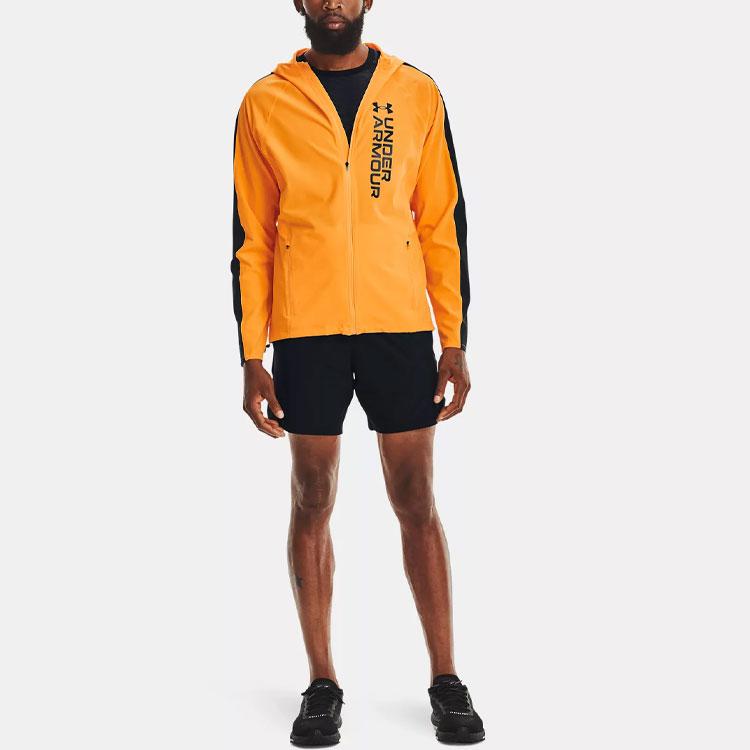 Under Armour Out The Storm Waterproof Lightweight Woven Running Jacket Men Jacket Weak-Orange 1361502-857