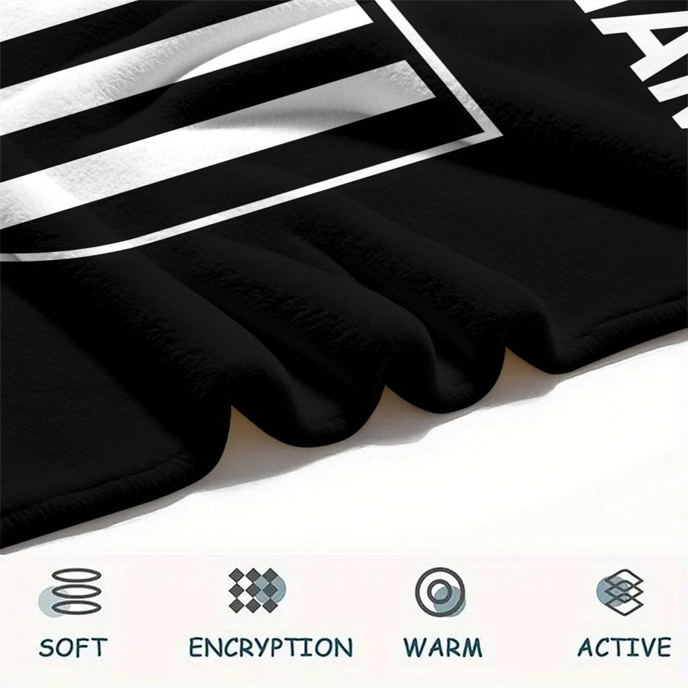 Custom Name,Newcastle United FC Printed Flannel Blanket, Soft Throw for Bedroom Sofa, Washable, Christmas Present, Great Gift.