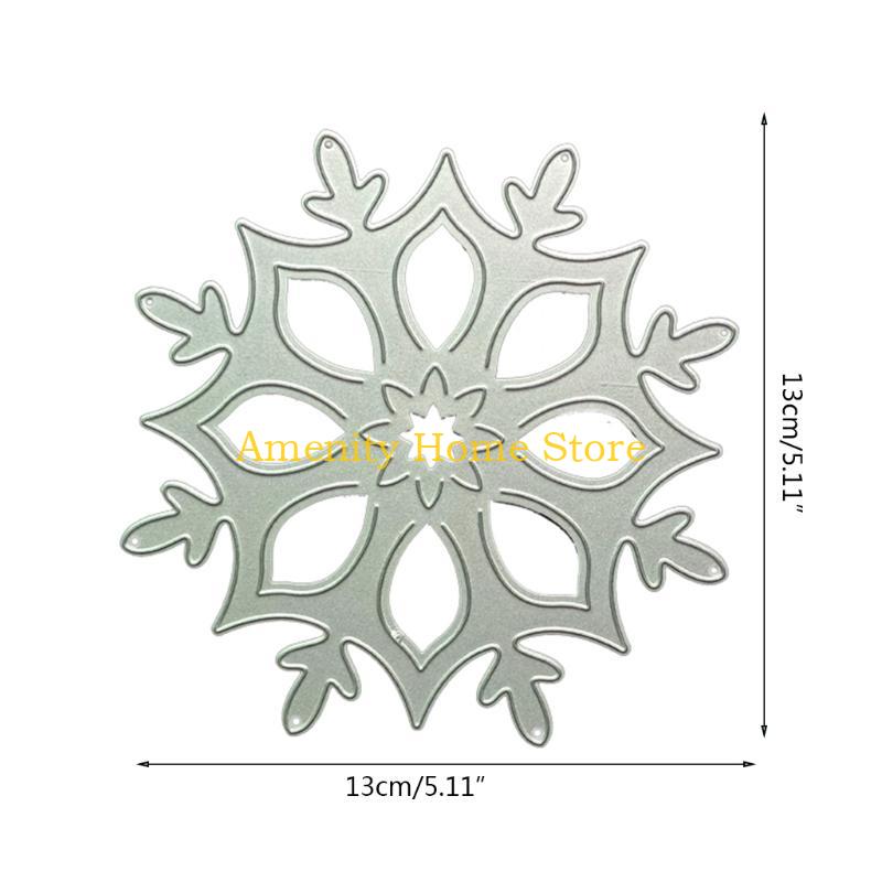 F26C Snowflake Metal Cutting Dies Stencil DIY Scrapbooking Album Paper Card Template Mold Embossing Decoration