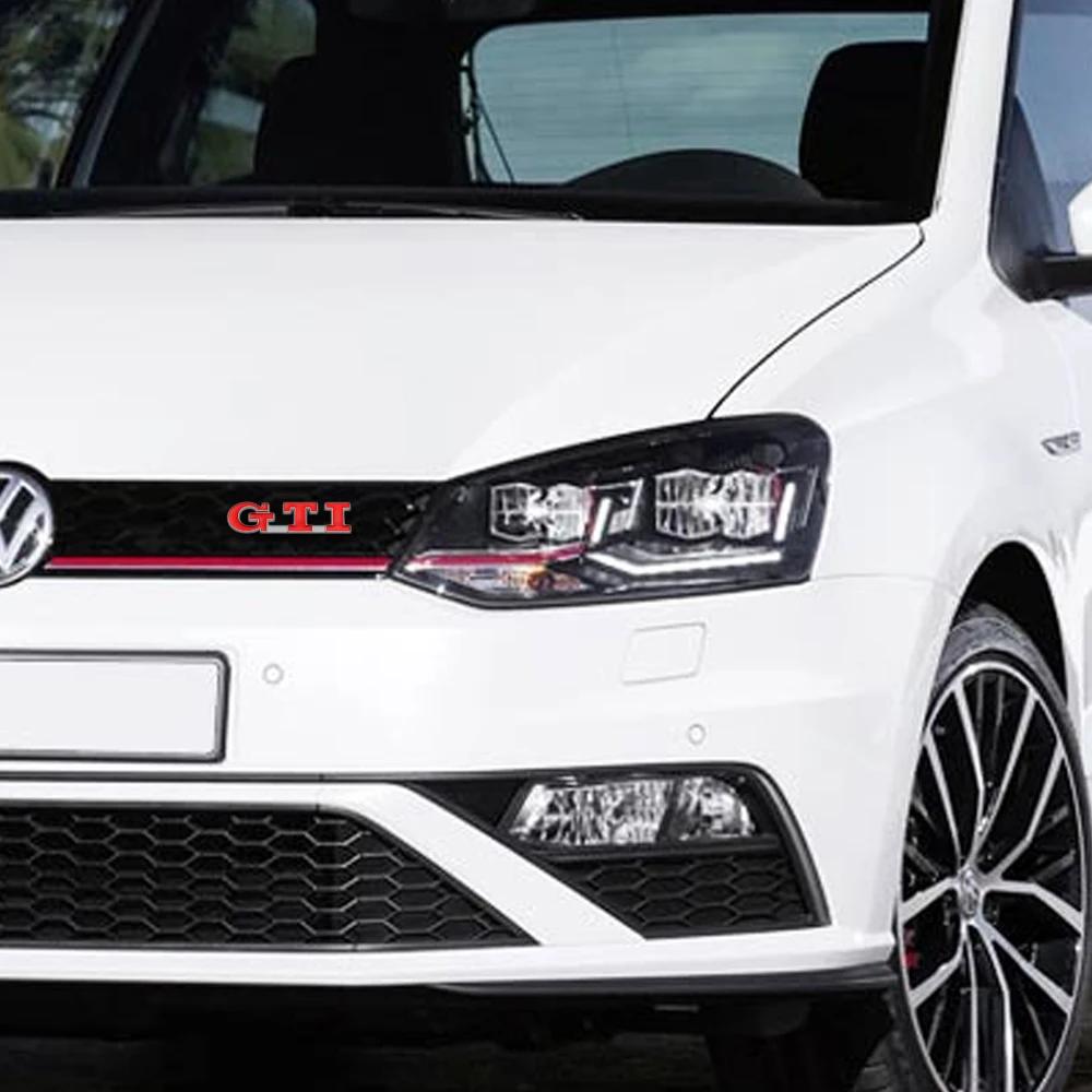 BAJM3 2025 Hot 3D ABS GTI Badge Car Front Grille Sticker Decoration Auto Refit Accessorie for Volkswagen VW Golf MK7 Beetle Touran GTI