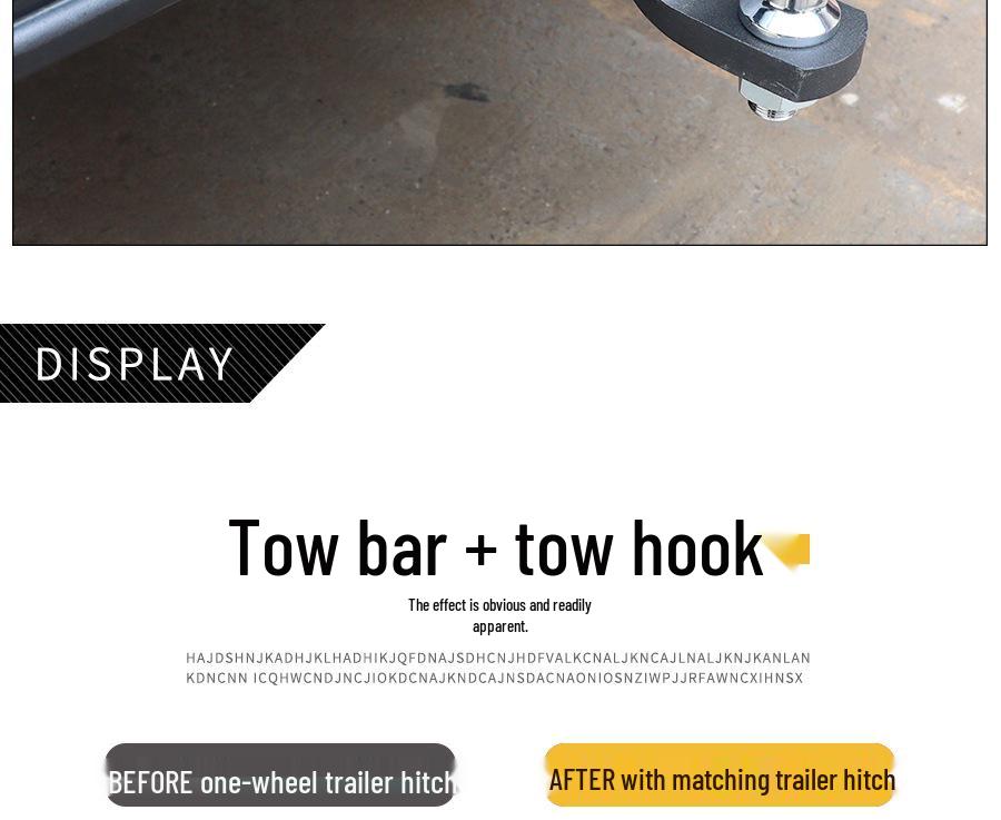 Reinforced Tow Bar for SAIC Maxus T60/T70/T90 & Isuzu DMAX Lingtuo/Ruimai