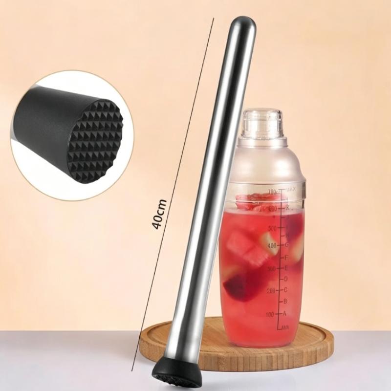 Edelstahl Cocktail Muddler Shaker Mit Zerquetschhammer DIY Getränke Obst Muddler Zerstoßenes Eis Barwerkzeug