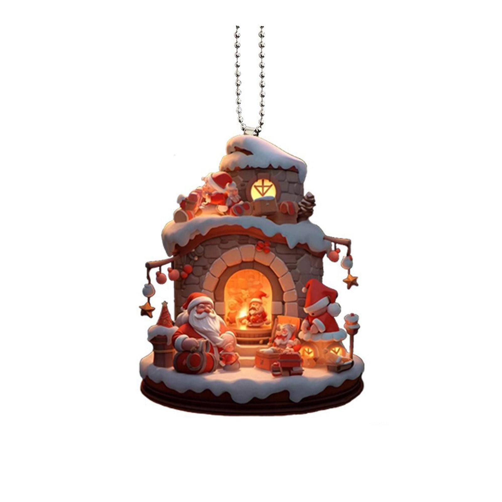 

Підвіска з різдвяними прикрасами. Акрилова прикраса для подарунків (2D літак) One Size