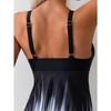 Costum de baie Split Boxeri cu Imprimeu European și American pentru Femei, Conservator, pentru Băi Termale, Tankini