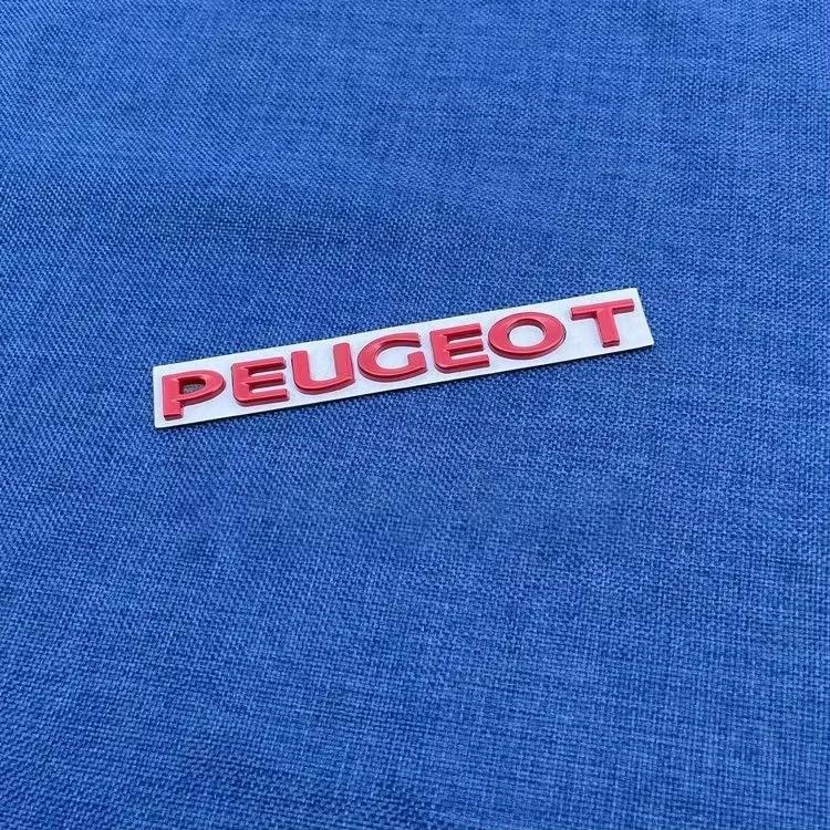 Alloy Car Rear Trunk Emblem Modified Sticker for Peugeot206 207 208 301 307 308 406 407 408 508 607 2008 3008 4008 5008 GT