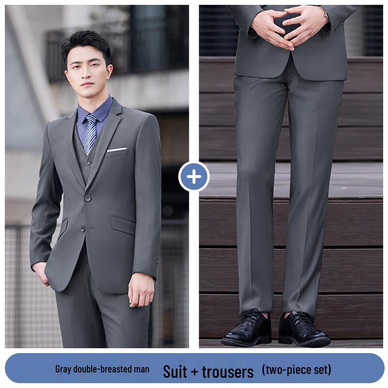 Tluoman Wrinkle-Resistant Business Suit Set