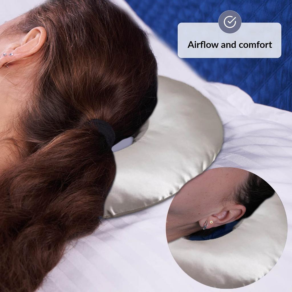 Flower Shaped Doughnut Pillow with Hole Neck Pillow for Side Sleepers Leeping Ring for Side Sleepers for Pain Relief