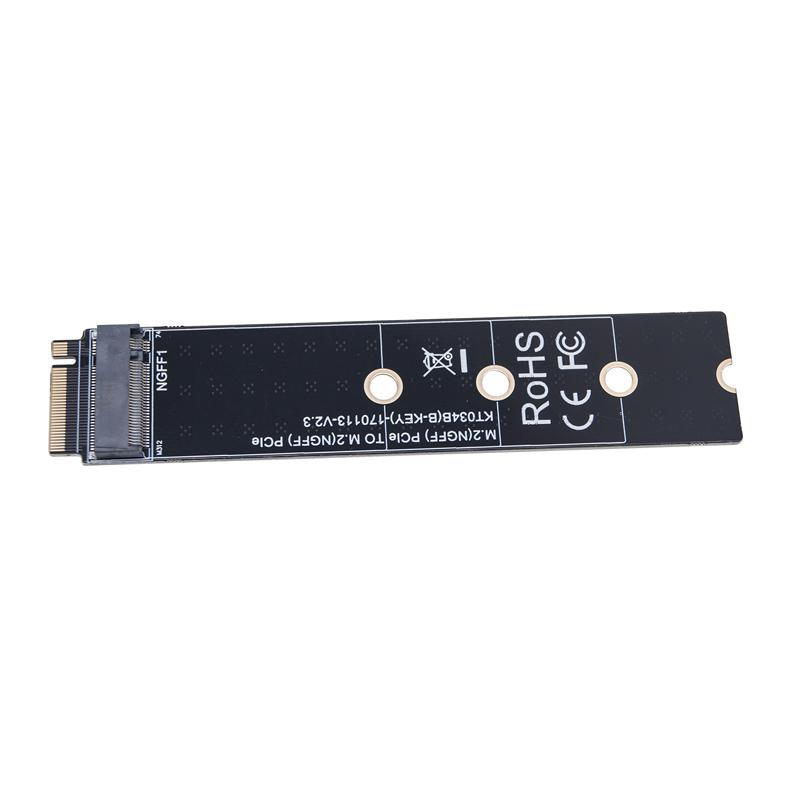 M.2 NGFF NVME AHCI PCIE Interface Riser Card Male to Female M2 SSD Interface Test Protection Card B+M/M key Slot Extension Board
