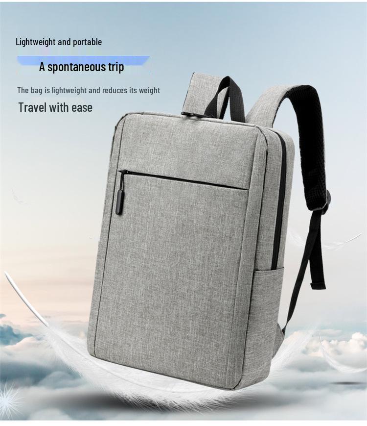 Unisex Fashion Backpack – Printed Logo, Simple Design, Fits Laptops