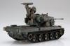 Military Series Ground Force Type 87 gun set with Plastic model 1/72 No.9 EX-2 Self-Defense self-propelled anti-aircraft (2-car personnel)