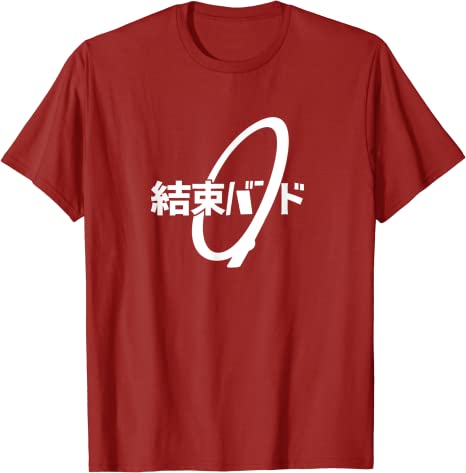 Cable Tie Kanji Hiragana Kessoku Band Rocker Band TShirt Japanese Fashion Graphic Tee Tops Letters Printed Aesthetic Clothes