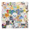50-Piece Be Kind Friendly Personality Sticker Set for DIY Phone Cases & Notebooks