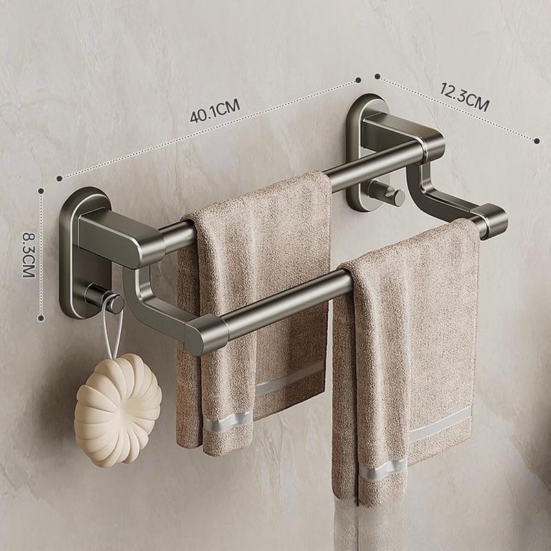 Wall-Mounted Space Aluminum Towel Rack