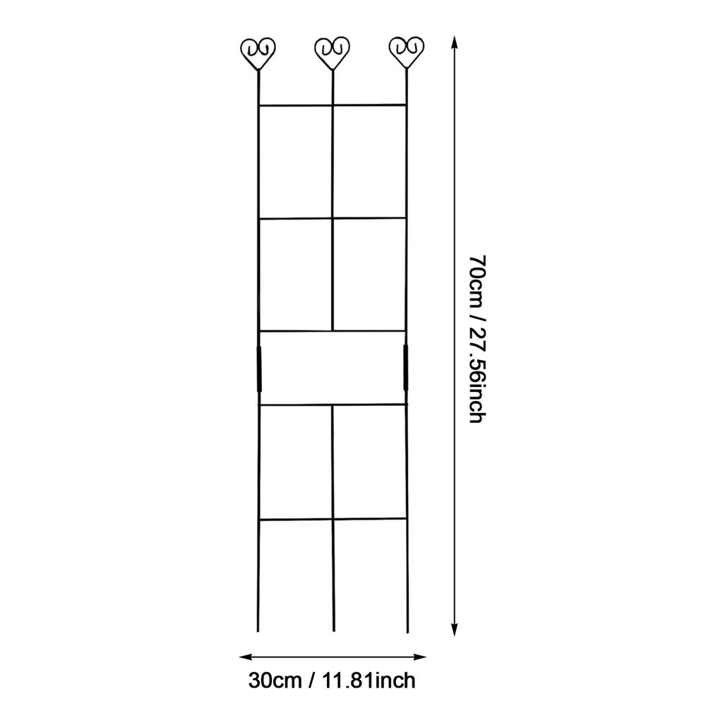 70x30cm Metal Potted Plants Climbing Trellis Supporting Frame Promote Plants Growth Support Stand for Indoor and Outdoor Plants