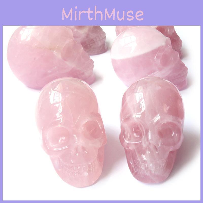 Modern Pink Skull Sculpture Handmade Art Piece For Display Collection Gift Giving