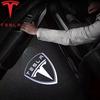 Car Sticker Tesla Tesla 2Pcs Car Door Projector Welcome Lights Accessories For Tesla Model 3 S X Y Cybertruck Roadster SpaceX Ca